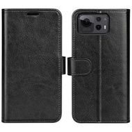 全城熱賣 - 適用於 Asus Zenfone 12 Ultra R64紋單折邊左右開手機皮套（黑色）
