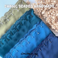 (NEW) SHAWL BEADED HANDMADE,TUDUNG SULAM MANIK RAYA 2026
