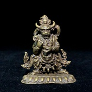 Fengshui Chinese Old Vintage Collectible Brass Handwork Yamantaka Buddha Statue