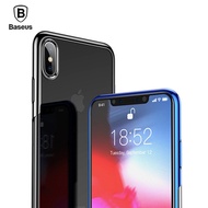 Baseus Luxury Plating Soft Silicone Case For iPhone Xs Xr Xs Max Ultra Thin TPU Protective Case
