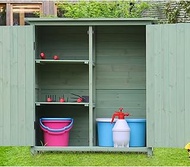 Storage shed, outdoor garden storage shed, wooden storage shed, fir wood cabinet, outdoor, garden, p