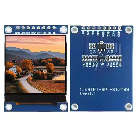 4-Line SPI ST7789 Driver 240*240 HD LCD Screen 8PIN 1.54 Inch TFT Display Module