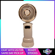Rechargeable Fan with stand and display Pink ZB132 12BUY.SG