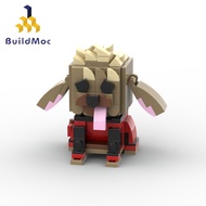 Dogpool Brickheadz Building Blocks Assembly Toys Gifts 129PCS Bricks Deadpool & Wolverine Buildmoc