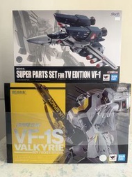 ⚠️現金面交、議價、改交易地點免問已讀不回⚠️全新BANDAI DX超合金 超時塞要塞Macross VF-1S VALKYRIE TV版福卡 骷髏機 初回地台版 連 魂SHOP限定SUPER PAR