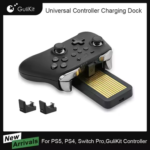 For PS5 Charger Stand GuliKit Universal Controller Charging Dock Dual Charger for Gulikit KK3 PS4 Xb