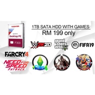 PC SET ADD ON - 1TB HDD SATA 6Gb/s 7200RPM Internal Hard Disk WITH FULL GAMES