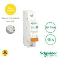 Schneider Mcb 1P 20A 6Ka New Domae Mcb Breaker 1 Phase 20 Amp 6Ka