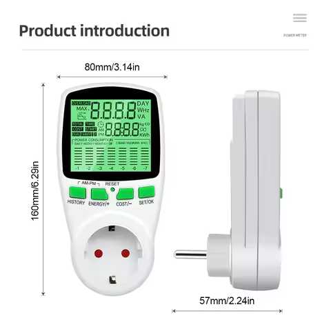 Digital Wattmeter Power Meter Electricy Consumption Energy Meter AU Plug Power Kilowatt Wattage Elec