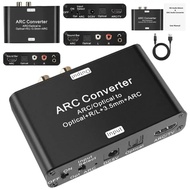 192Khz ARC Audio Extractor ARC SPDIF Optical To Optical 3.5mm L/R Stereo HDMI-Compatible ARC Return 