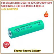 High Quality Shaver Razors Battery 1.2V 1200mAh for Braun Series 360s-4s 370 4000 380 3000 5000 320S