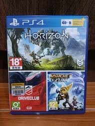 PS4 แผ่น ps4 ปกรวม มี 2 เกม Horizon Zero Dawn + Drive Club (2 แผ่นเกมส์) มือ 2