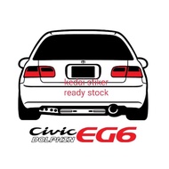 civic eg6 stiker cutting