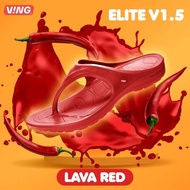 VING รุ่น ELITE เวอร์ชั่น อัปเกรด 1.5 รองเท้าแตะวิ่งมาราธอน (Elite-แดงลาวา) (ไม่รวมสายรัด)