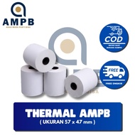 THERMAL PAPER 57 x 47 mm. Cashier printer paper, EDC receipt, OVO, GOPAY PRICE PER PACK)