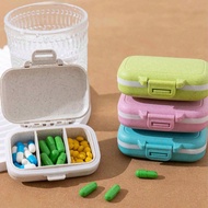 1pc Mini Portable Pill Box - 3 Compartment Pill Case, Pill Storage Container, Weekly Pill Box, Pill