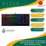 Razer BlackWidow V3 Tenkeyless Mechanical Gaming Keyboard - Green Switch - RZ03-03490100-R3M1