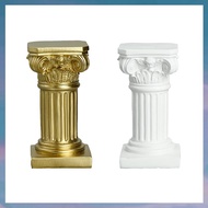 I4Roman Pillar Resin Sculpture Column Decor Roman Pillar Statues Room Crafts Furnishings