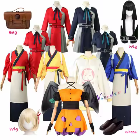 Lycoris Recoil Cosplay Takina Inoue Chisato Nishikigi Anime Costume Bag Wig Kinomo Dress Uniform Wom