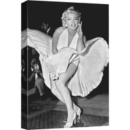 Canvas Print Wall Art Portrait of Marilyn Monroe with Dress People Pop Culture Historical Realism