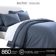 Jean Perry Colorie 4-IN-1 QUEEN Fitted Bedsheet Set - 100% Combed Cotton Sateen 860TC (USOVE)