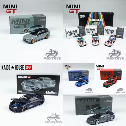 MINI GT 1:64 LBWK LB-Super 787B M3 Impreza WRC 1999 EB110 DBS 007 Edition Black / Kaido House Nsx Di