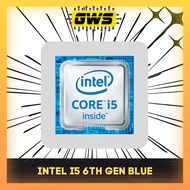 Original Intel I5 6TH GEN BLUE Logo Stickers for Laptop/Desktop