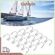 GSHIYMY 20pcs U Shape Bolt, Round Bend Round Bend U Bolt, Durable U Shaped Bolt Set Fastening Produc