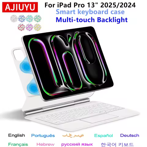 Magic Keyboard for iPad Pro 13 inch M5 M4 Smart Case for iPad Pro 13'' A3361 A3362 A2925 A2926 Touch