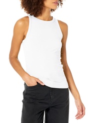 The Drop Women's Valerie Cutaway-Neck Racerback Rib Knit Tank Top