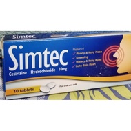 Simtec10mg10 tablets