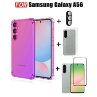 4 IN 1 Samsung Galaxy A56 Shockproof Phone Case for Samsung A06 A16 A26 A36 Tempered GlassScreen Pro