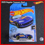 Hot Wheels Dodge Viper RT/10 RTH 2020 Hotwheels Dodge SRT Viper Blue Hotwheel Regular Treasure Hunt