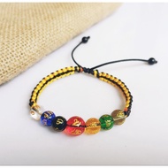 Tibetan Mantra Stone Bracelet 7 Colors Good Luck