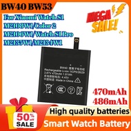 BW40 BW53 470mAh 486mAh Battery for Xiaomi Watch S1/M2108W1/Color 2/M2106W1/Watch S1 Pro/M2135W1/M21