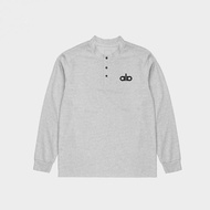 American Style Autumn New Style Henry Collar Sweatshirt Sports American Retro Striped Henry Shirt T-