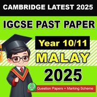 WM11 Cambridge IGCSE Malay Past Year Papers (Year 10 & 11) with ANSWERS 2025 | Email Delivery