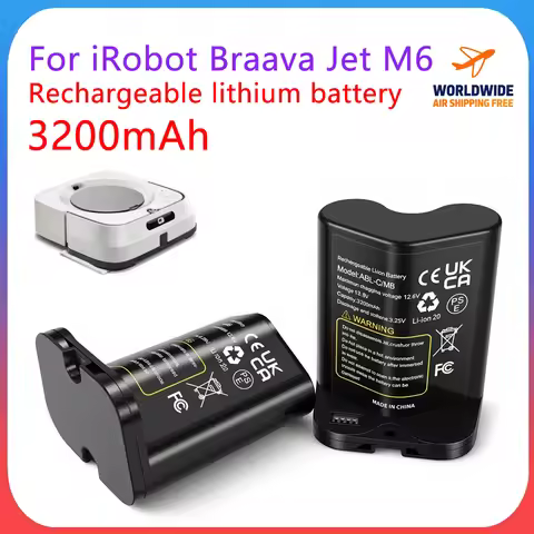 M6 For iRobot Braava Jet M6 10.8V 3200mAh Rechargeable Li-ion Battery Pack Ultimate Robot Mop model 