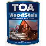 ( MATT ) TOA Woodstain Paint ( 1L ) VARNISH Interior & Exterior Wood Shellac / Kayu Dalaman & Luaran