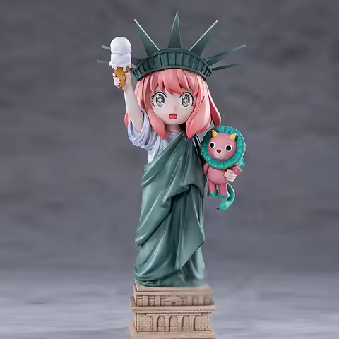 20cm Anime SPY×FAMILY Figures GK Lady Liberty Anya Forger Action Figures Creative PVC Cute Collectio