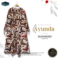 Long Cardigan Outer Batik Wanita Modern Terbaru Kardigan Panjang Motif Etnik Trendy Kiyowo Brand SVJ