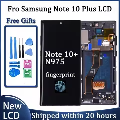 AMOLED Note 10 Plus Screen For Samsung Note10+ N975F Lcd Display Touch Screen with Frame Support S P