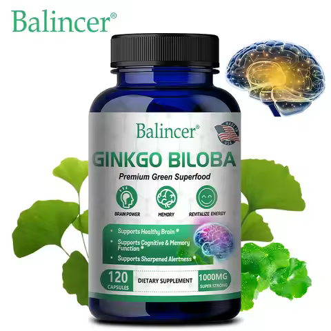 Ginkgo Biloba Extra Strength 1000mg Per Serving - Supports Brain Function and Memory Support, 120 Ve