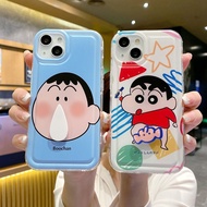 IPhone 16 Phone Case Protective Case Crayon Shin-Chan i16 Pro max Phone Case 15 Pro Rotating Dumb IP