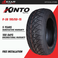 [INSTALLATION] KINTO TYRES V-36 195/50-15 (1-30 days delivery)