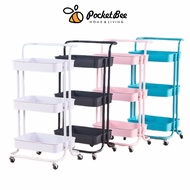 Pocketbee Home - Foldable trolley rack - Kitchen storage cart - Multipurpose