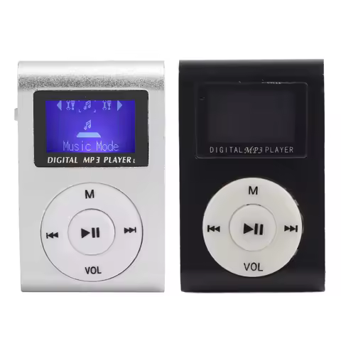Portable Music Player Back Clip MP3 Sports MP3 Portable Mini MP3 Music Player Sports BackClip LCD Sc