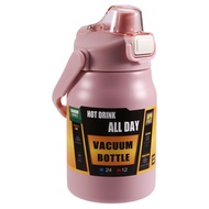[cu ]Portable Pot 304 Stainless Steel Double Drinking Big Belly Cup Mountaineering Cup 800ML Large C