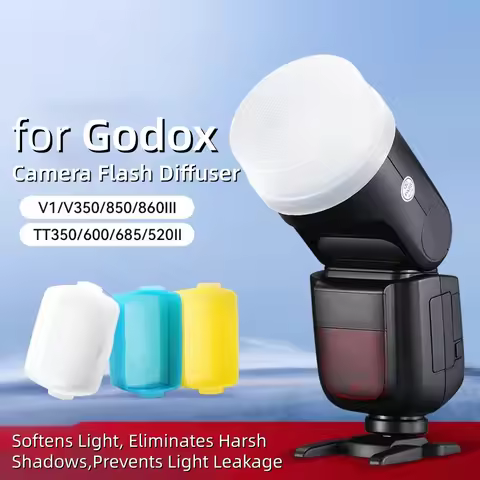 Camera Flash Diffuser Soft Light Case for Godox V860II V850 TT685II TT600 AD100Pro AD200Pro V1 Lux J