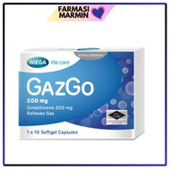 MEGA GAZGO SIMETHICONE 200MG 10'S